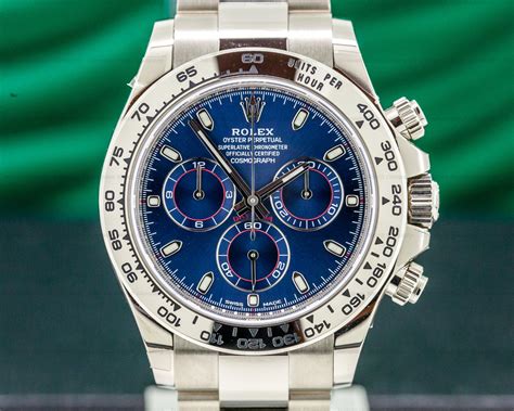 rolex daytona with blue dial.